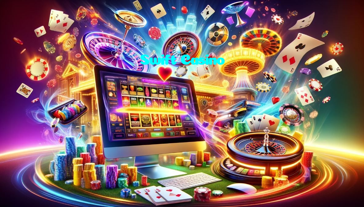 Swift Casino casino presented on mobile device in Pakistan with slots and live games